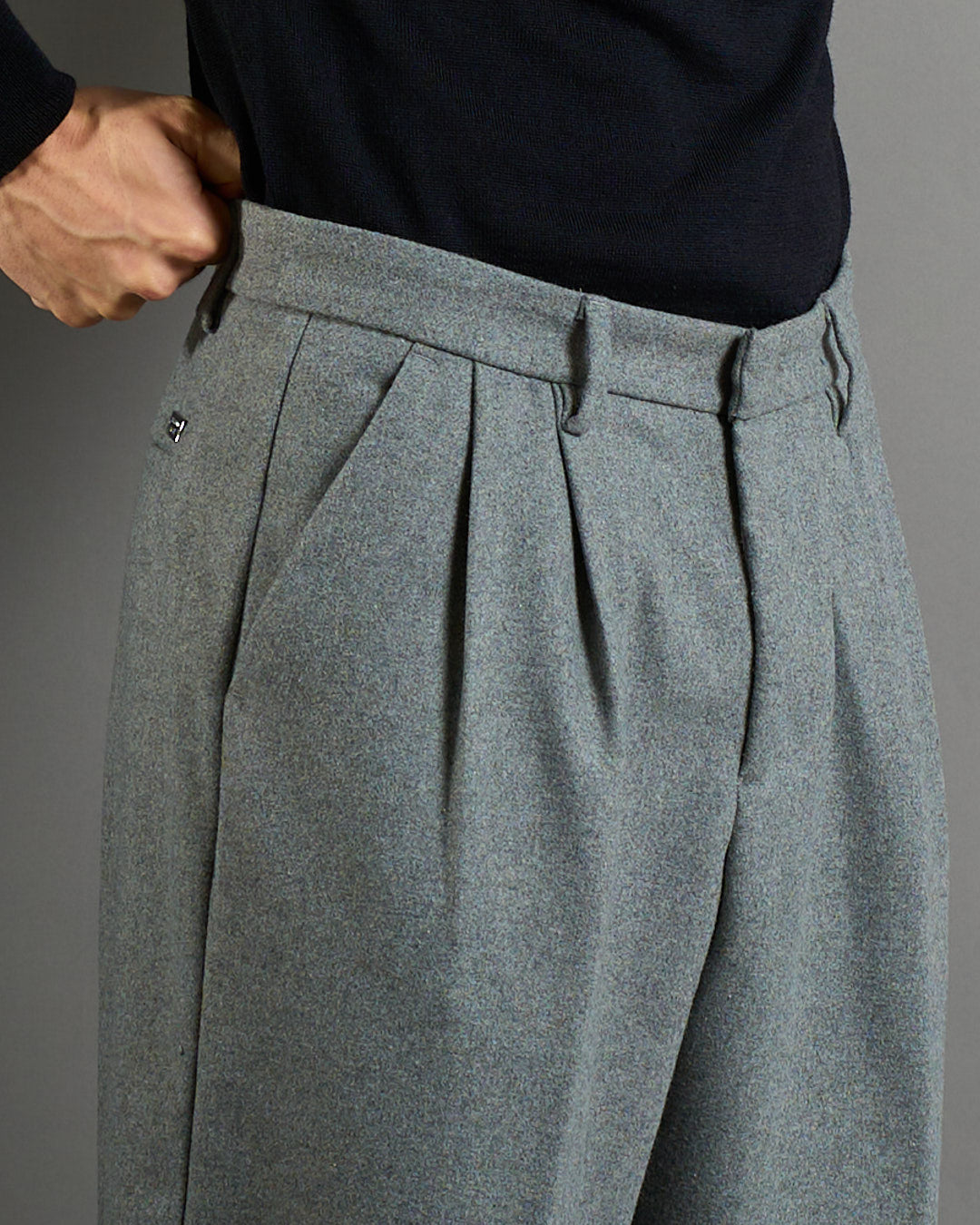 Pantalone Wide Fit in lana