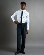 Pantalone da smoking in velluto