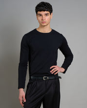 T-Shirt Slim fit basic manica lunga