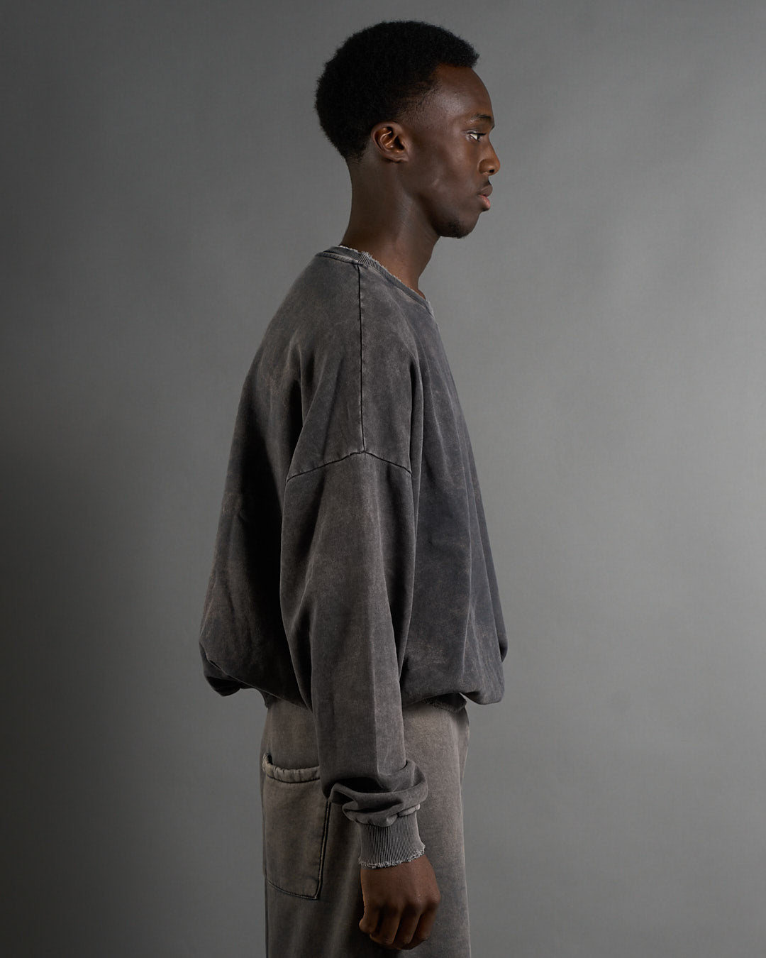 Felpa Uniform Girocollo Effetto Old