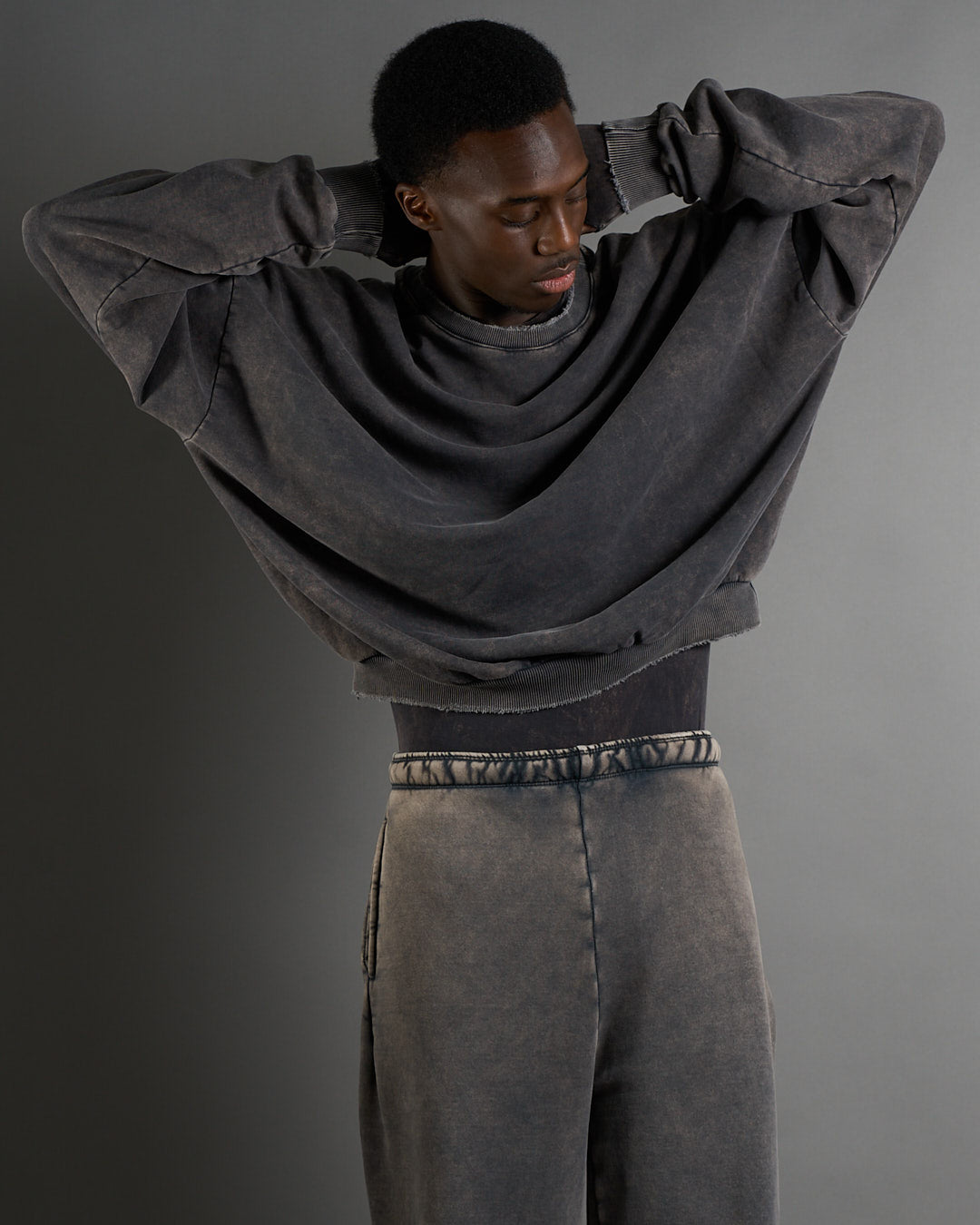 Felpa Uniform Girocollo Effetto Old