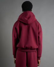 Felpa cropped con zip