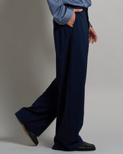 Pantalone Wide Fit con pieghe