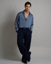 Pantalone Wide Fit con pieghe