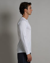 T-shirt Serafino Effetto Seta manica lunga