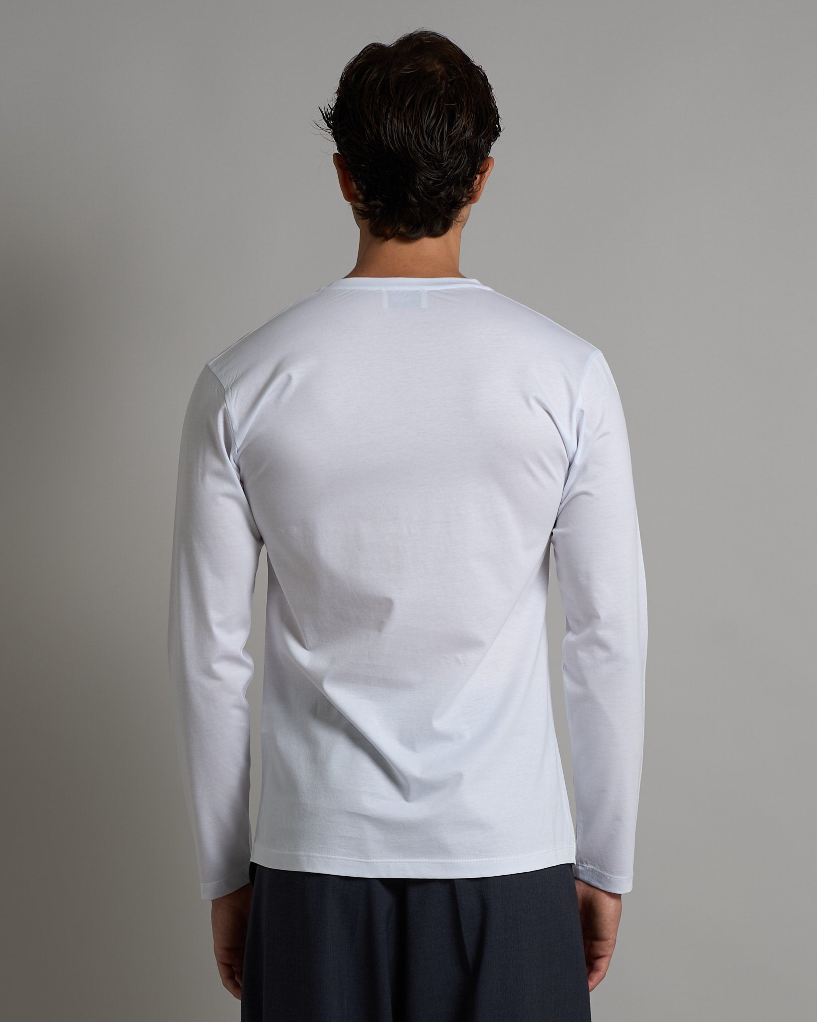 T-shirt Serafino Effetto Seta manica lunga