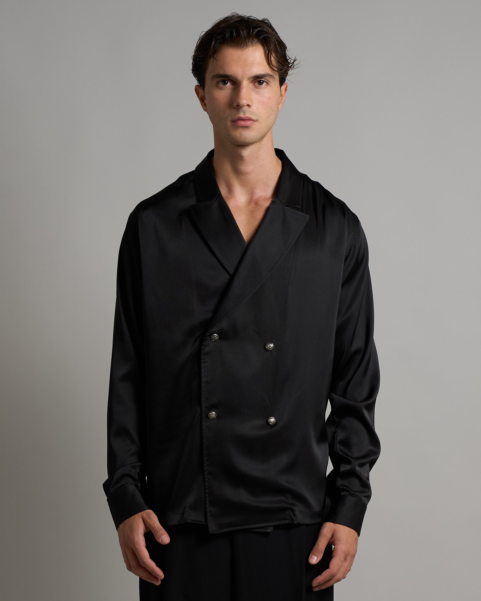 Camicia Doppiopetto Effetto Seta