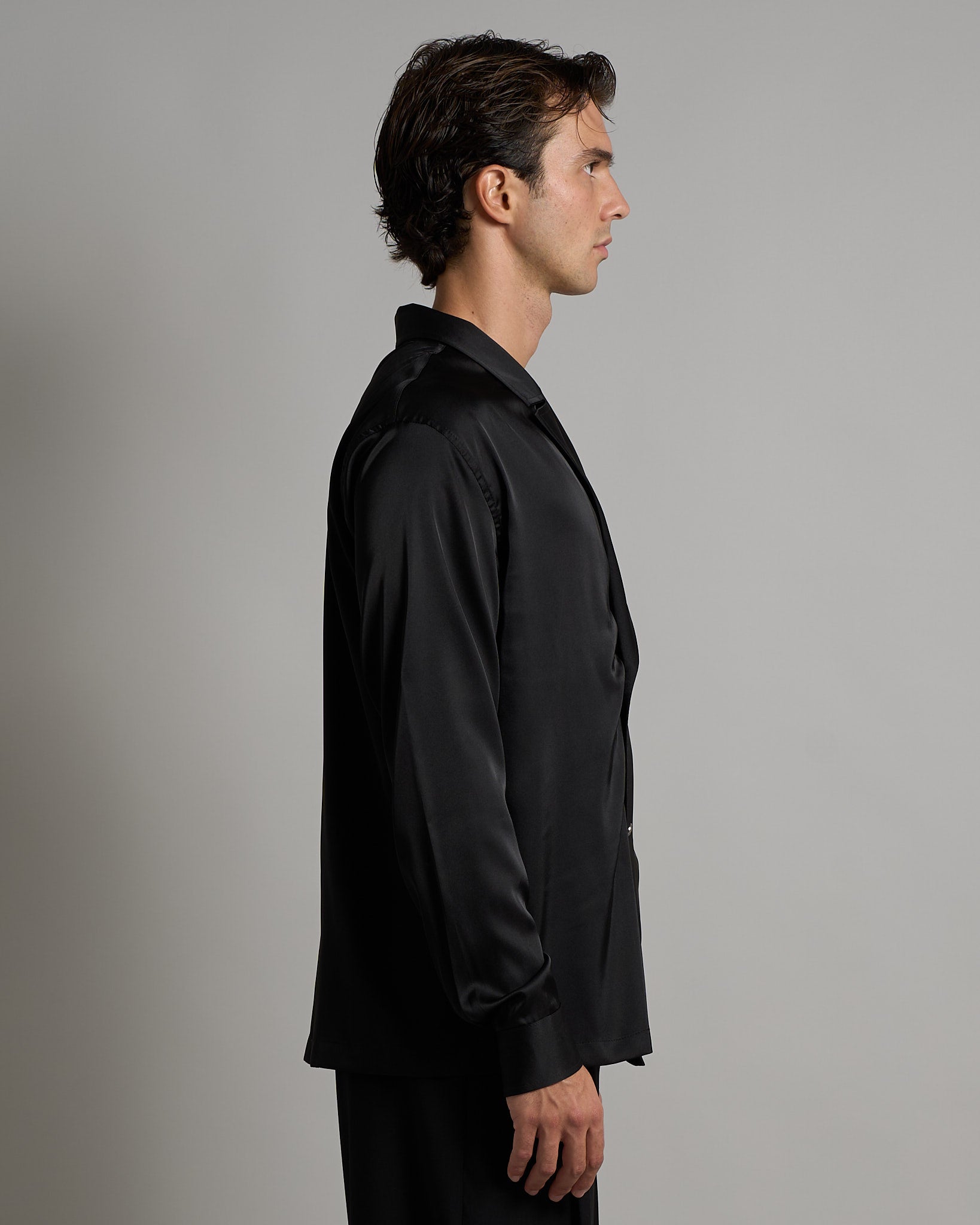 Camicia Doppiopetto Effetto Seta