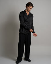 Camicia Doppiopetto Effetto Seta