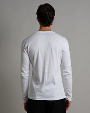 T-shirt Girocollo in costina longsleeve