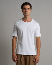 T-shirt Girocollo in costina Mezza manica