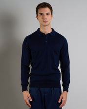 Msm Studio T-shirt Serafino in ribbed half sleeve