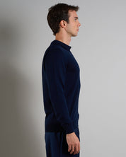 Msm Studio T-shirt Serafino in ribbed half sleeve