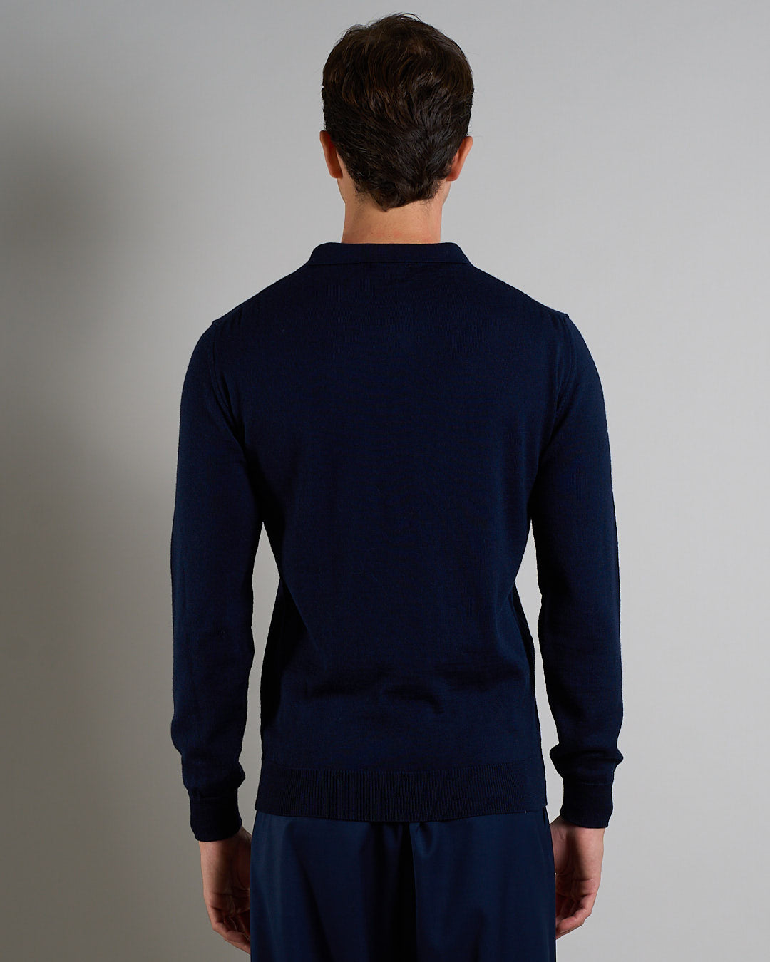 Msm Studio T-shirt Serafino in ribbed half sleeve