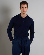 Msm Studio T-shirt Serafino in ribbed half sleeve