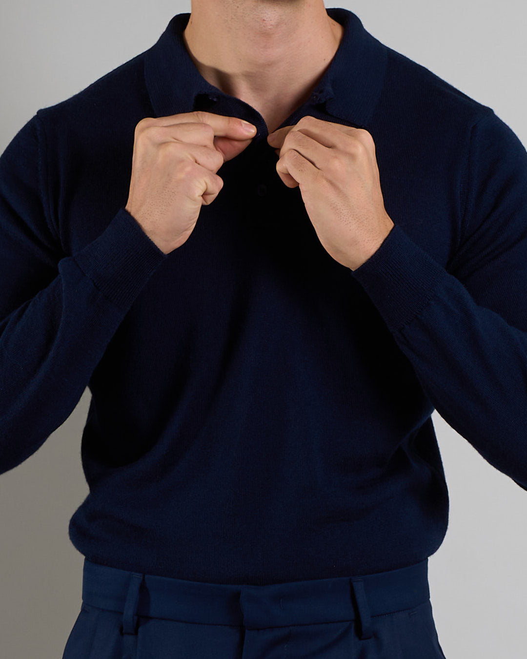 Msm Studio T-shirt Serafino in ribbed half sleeve