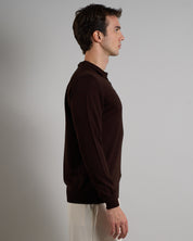 Msm Studio T-shirt Serafino in ribbed half sleeve
