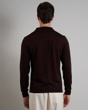 Msm Studio T-shirt Serafino in ribbed half sleeve