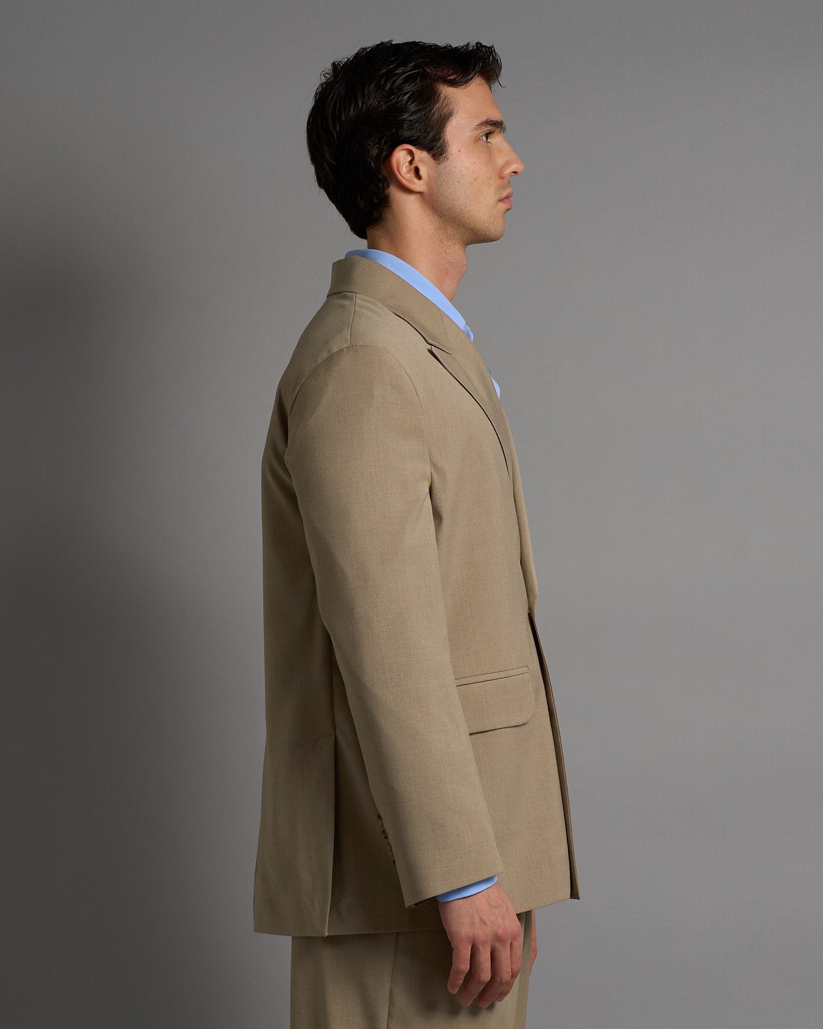 Giacca Sartoriale Doppiopetto Fango