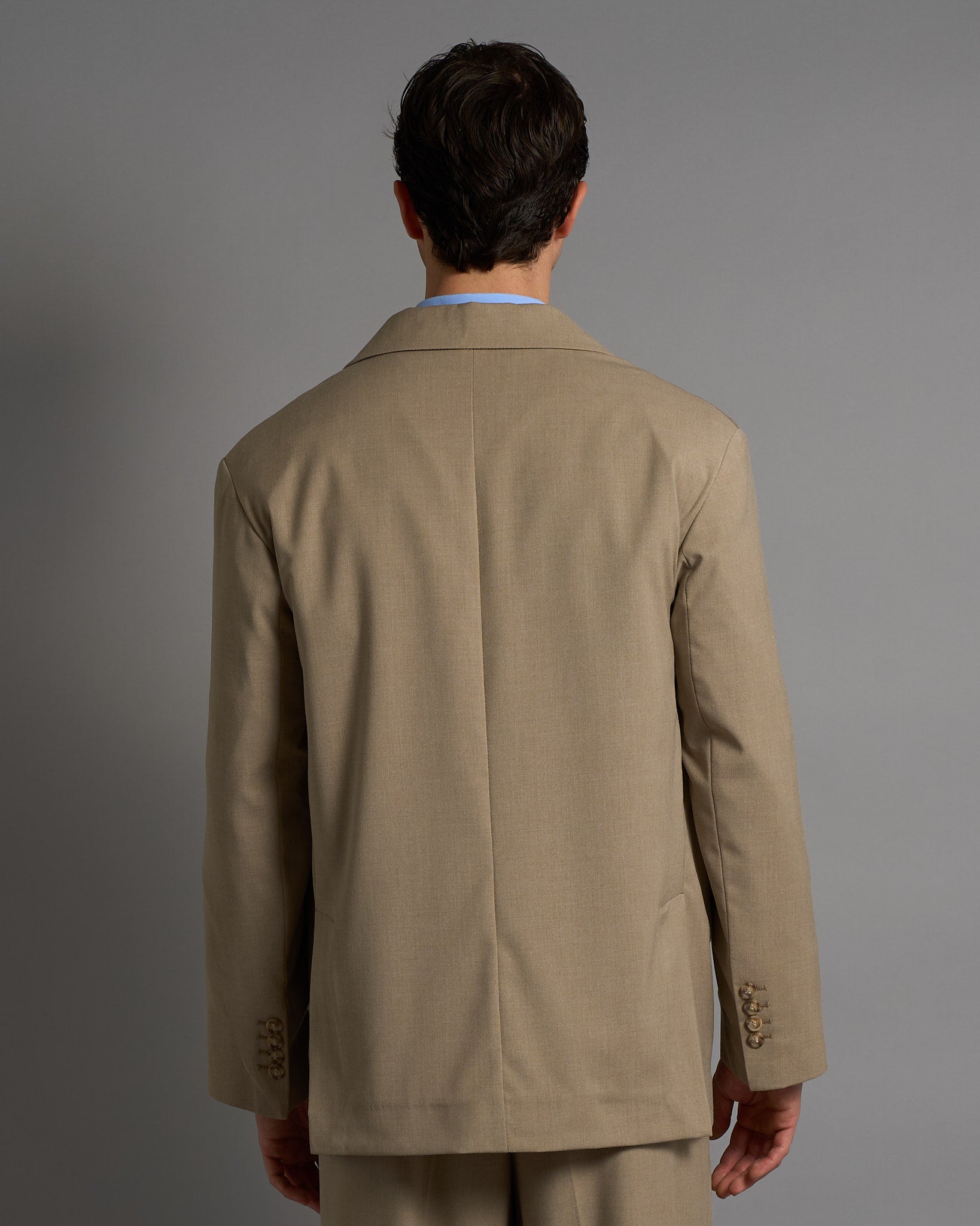 Giacca Sartoriale Doppiopetto Fango