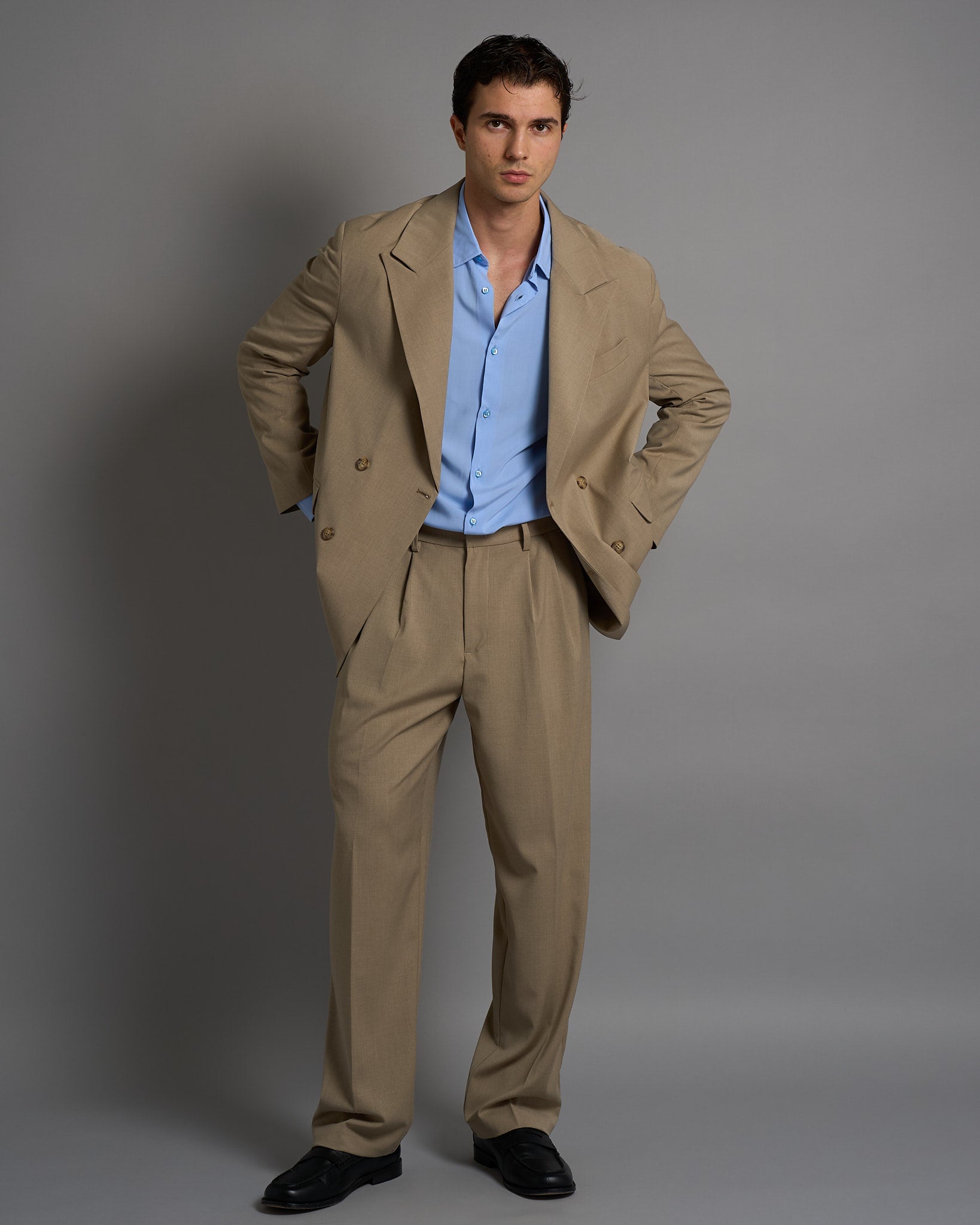 Giacca Sartoriale Doppiopetto Fango