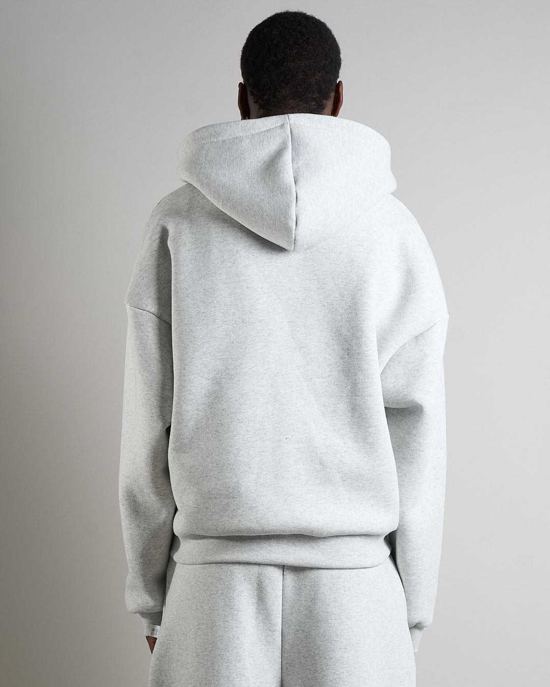 Felpa cropped con zip