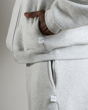 Felpa cropped con zip