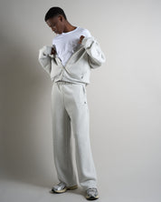 Felpa cropped con zip