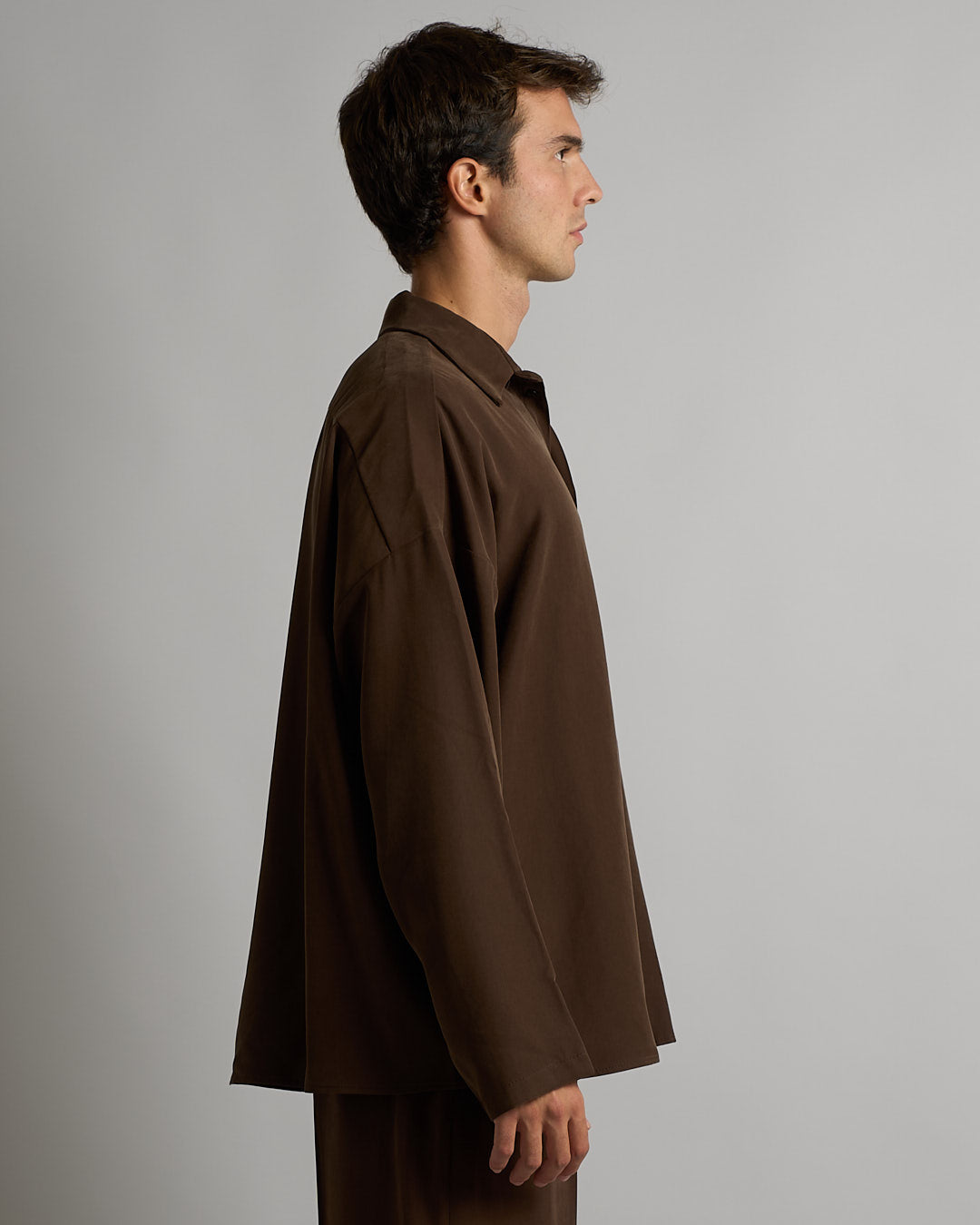 Camicia Suede oversize fit