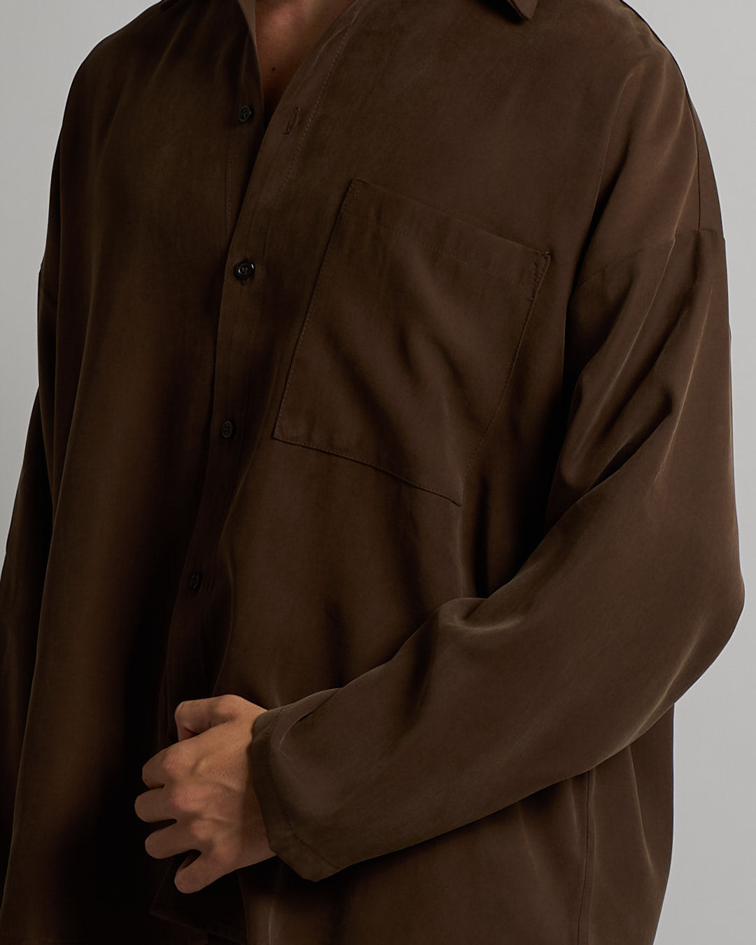 Camicia Suede oversize fit