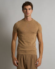 T-Shirt mezza manica in filo