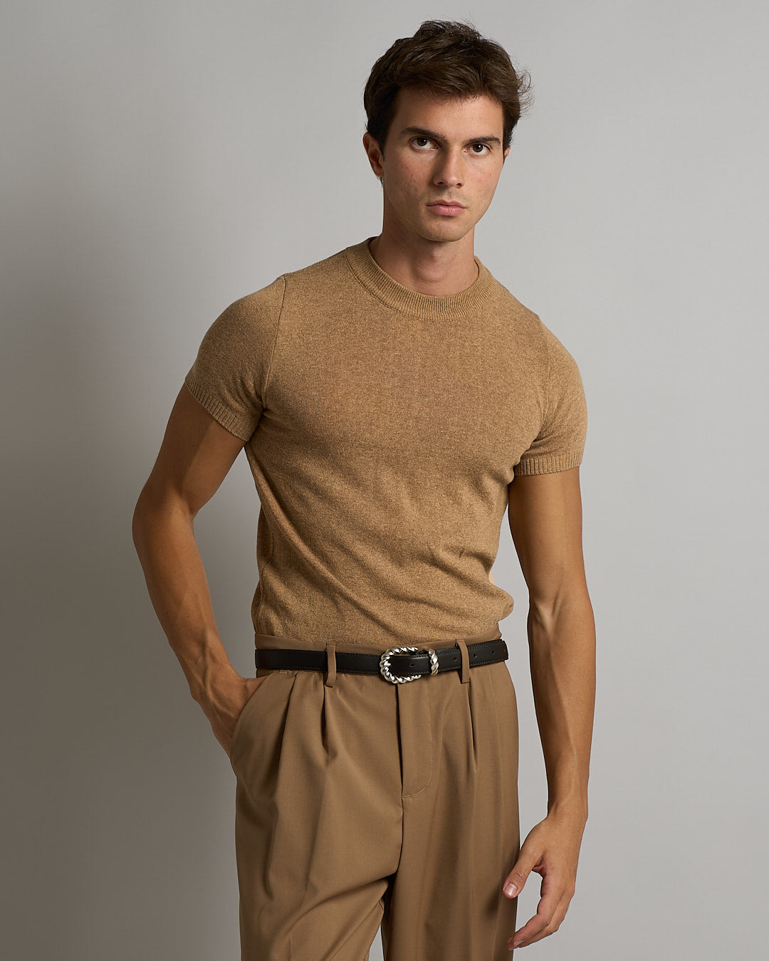 T-Shirt mezza manica in filo