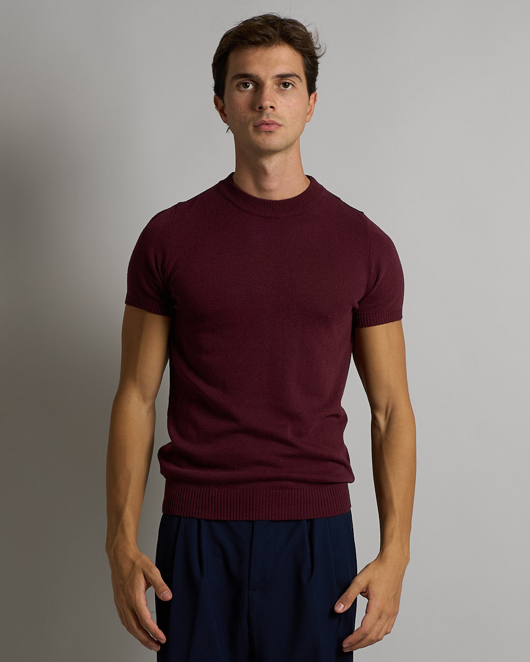 T-Shirt mezza manica in filo