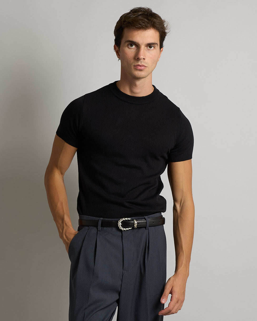 T-Shirt mezza manica in filo