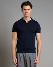 Polo senza bottoni mezza manica