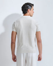 Polo in filo micro traforata