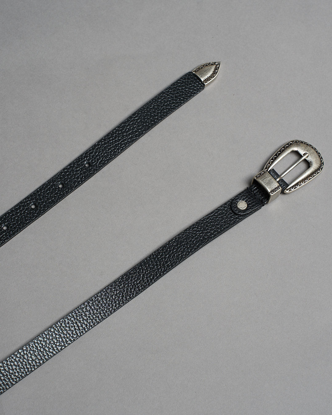 Cintura in pelle con trittico