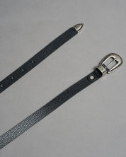 Cintura in pelle con trittico