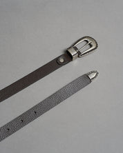 Cintura in pelle con trittico