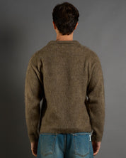 Polo con colletto in lana Mohair