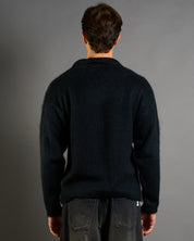 Polo con colletto in lana Mohair