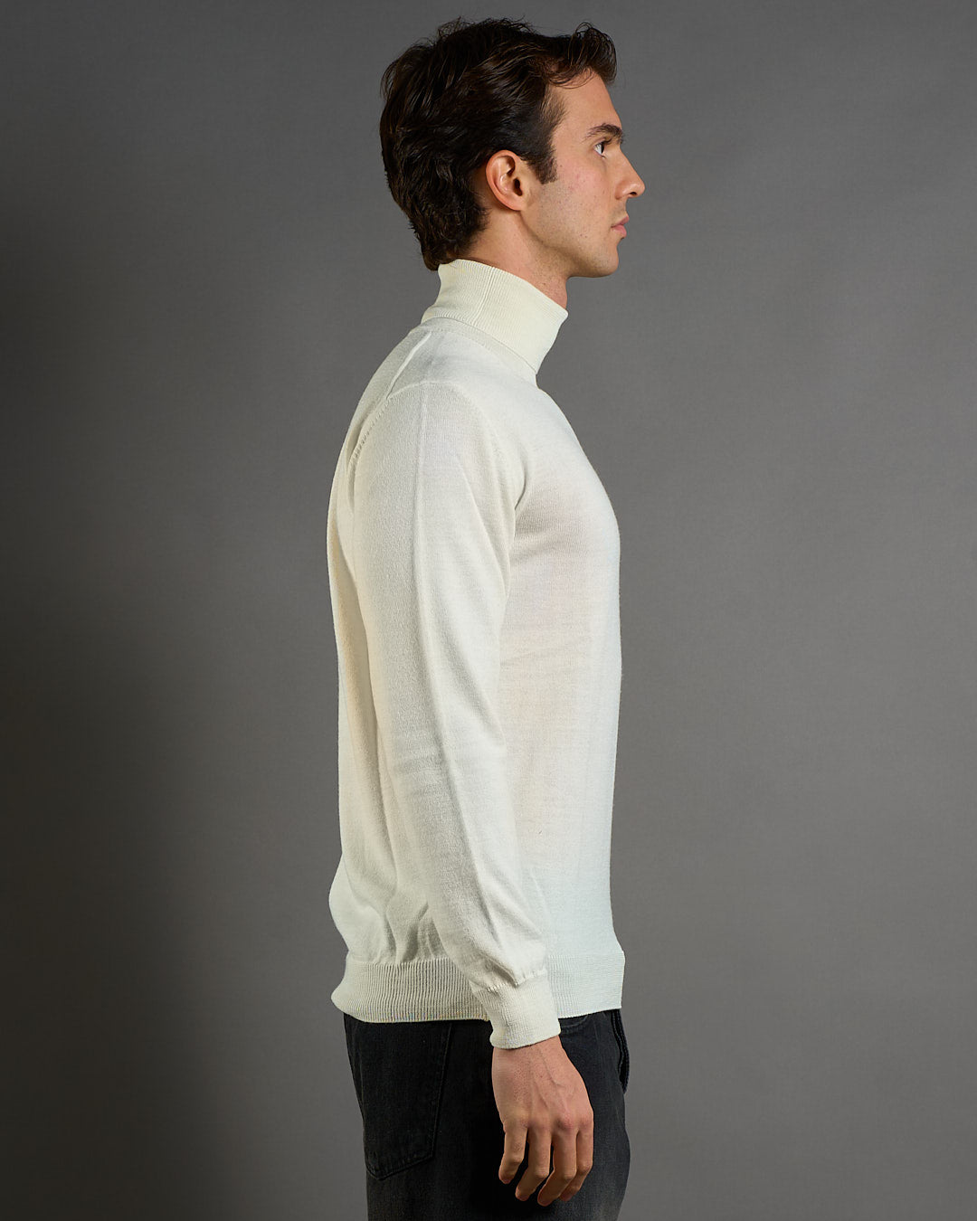 Maglioncino Collo alto in lana merinos