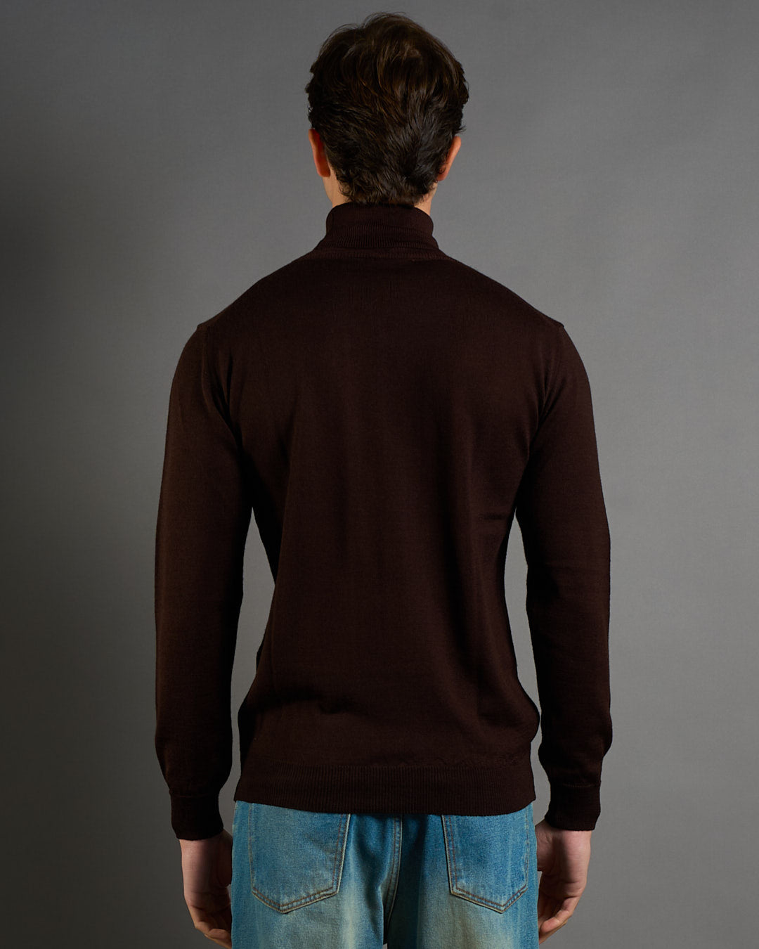 Maglioncino Collo alto in lana merinos