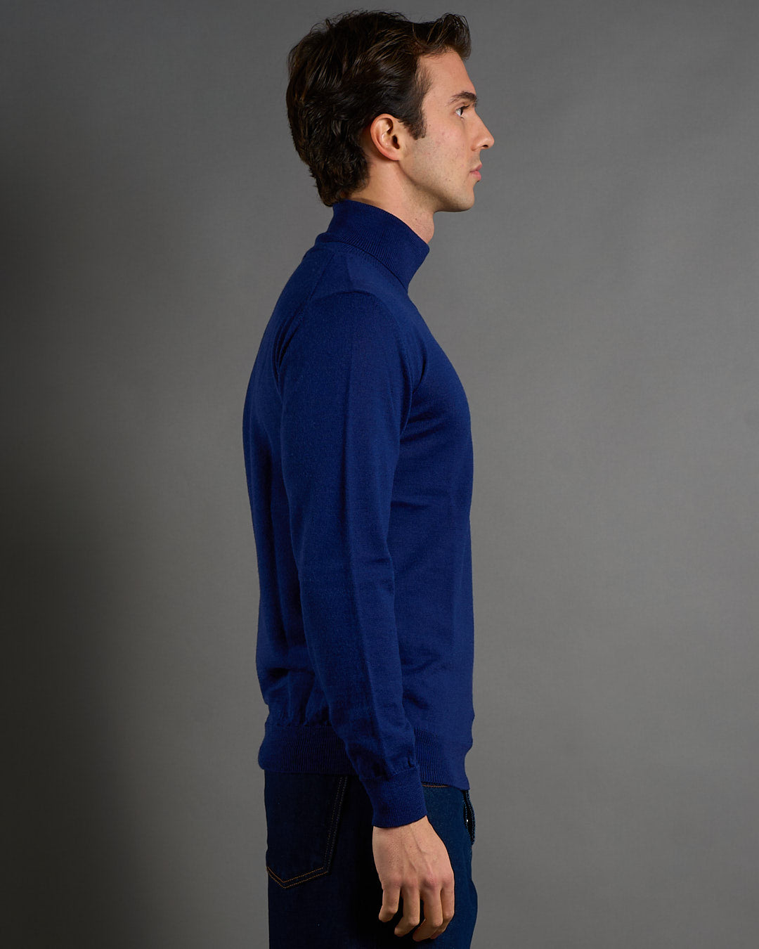 Maglioncino Collo alto in lana merinos