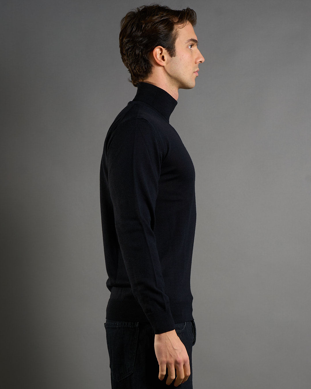 Maglioncino Collo alto in lana merinos