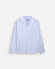 Camicia in viscosa collo a bowling