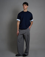 T-Shirt Camicia double face cropped