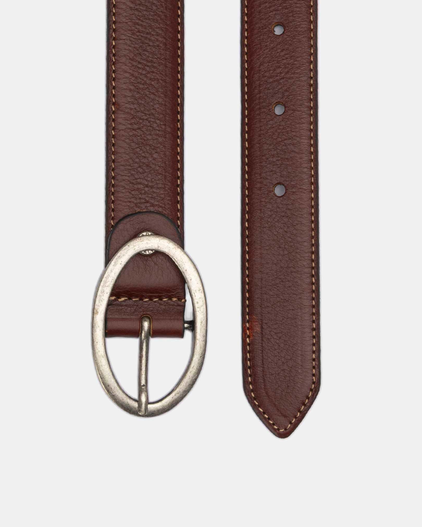 Cintura in vera pelle Bordeaux