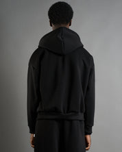 Felpa cropped con zip