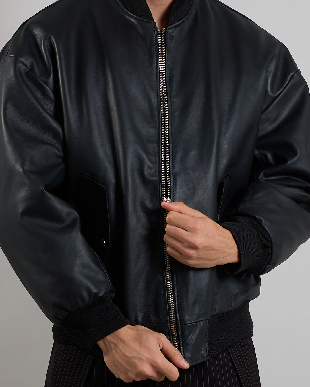Bomber in pelle